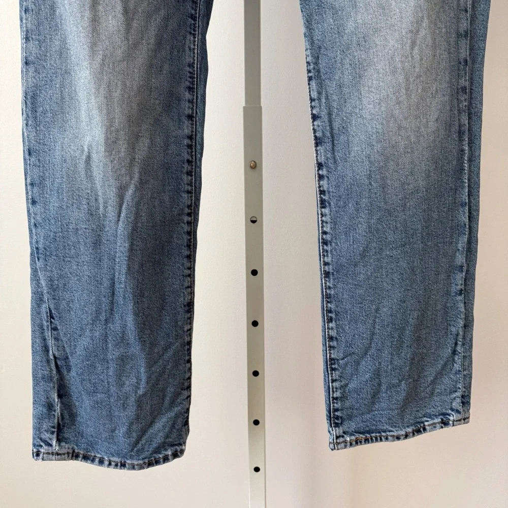 Levi's 514 Straight Fit Jeans Mens W34 L32 Blue Denim Cotton Blend